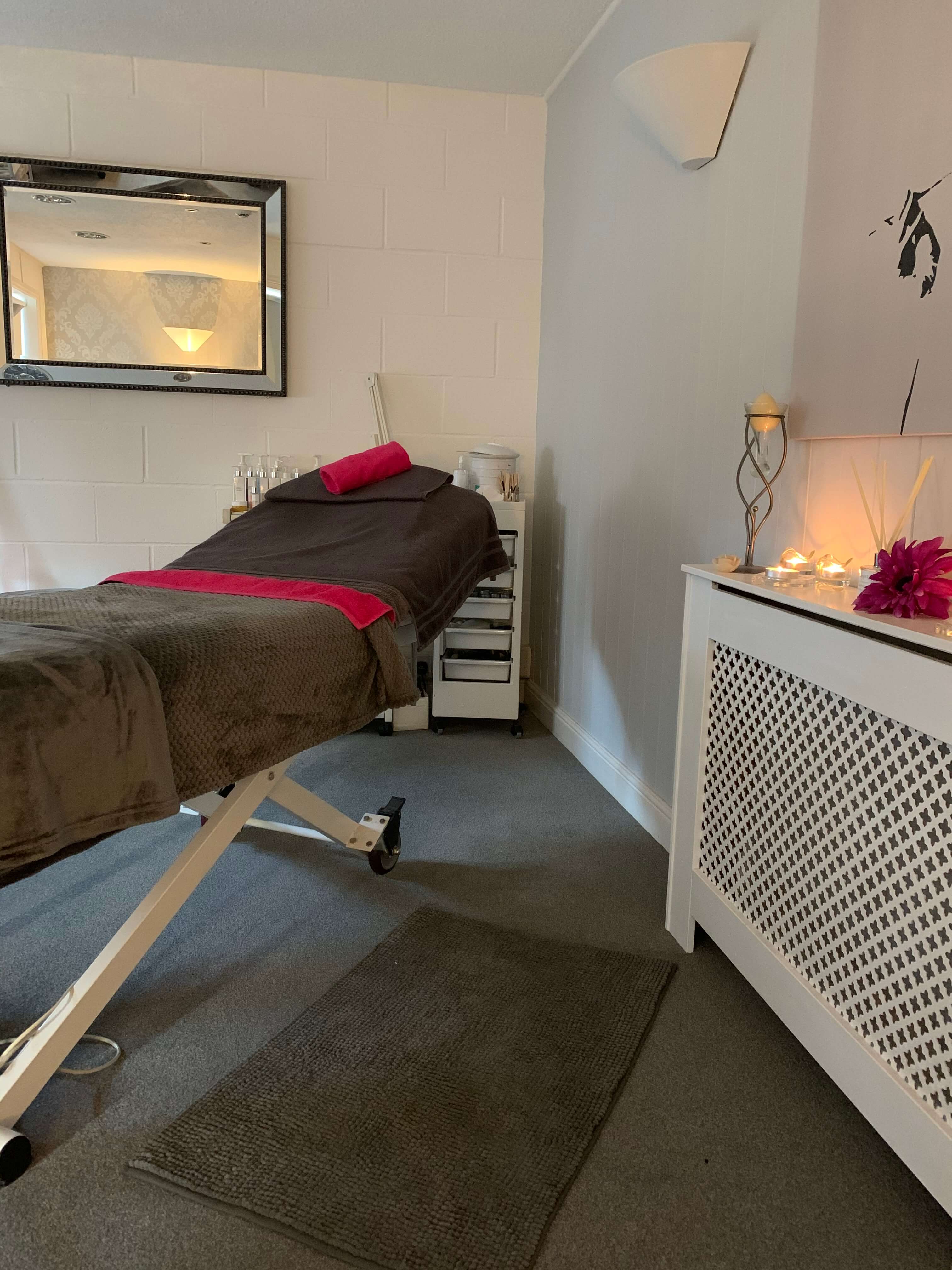 Another treatment room at Beauty Spot, ready for a client